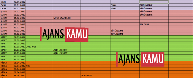 2017 Yılında Öğretmenlerin Görev Alabileceği Tüm Sınavlar 7