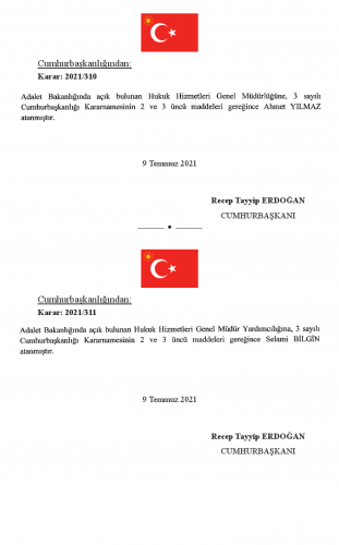 10 Temmuz Tarihli Atama ve Görevden Alma Kararları 5
