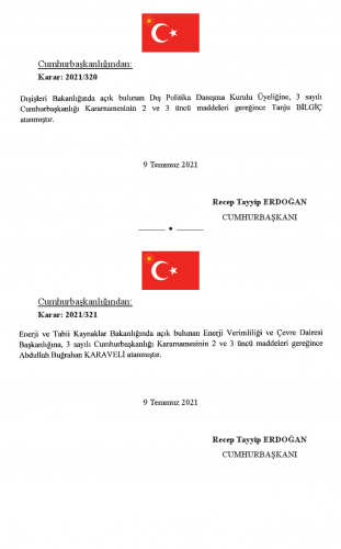 10 Temmuz Tarihli Atama ve Görevden Alma Kararları 14