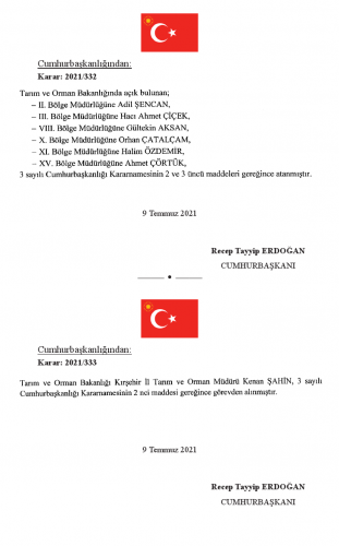 10 Temmuz Tarihli Atama ve Görevden Alma Kararları 17