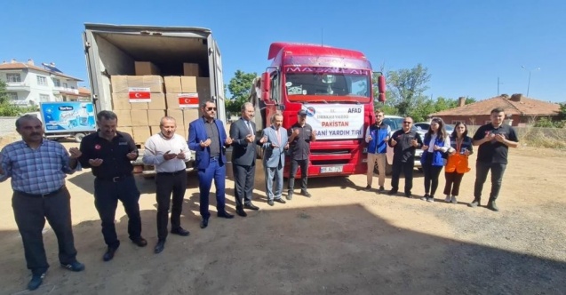Pakistan’daki selzedeler için Kırıkkale’den yardım gönderildi