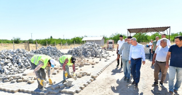 Başkan Çınar, çevre düzenleme çalışmalarını inceledi