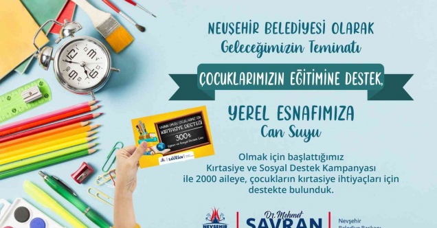 Başkan Savran’dan öğrencilere kırtasiye desteği