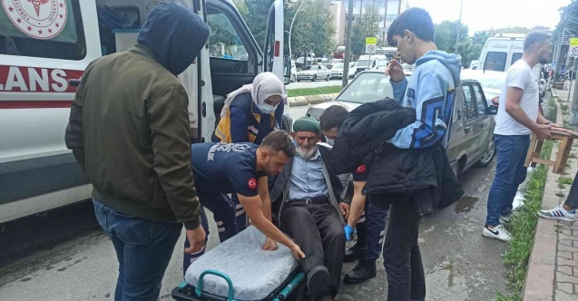 Bisikletten düşen yaşlı adam ölümden döndü