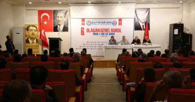 Muş’ta Eğitim-Bir-Sen’in 6. Olağan Genel Kurulu yapıldı