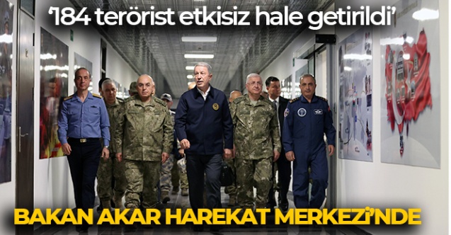 Milli Savunma Bakanı Akar, Kara Kuvvetleri Harekat Merkezi'nde