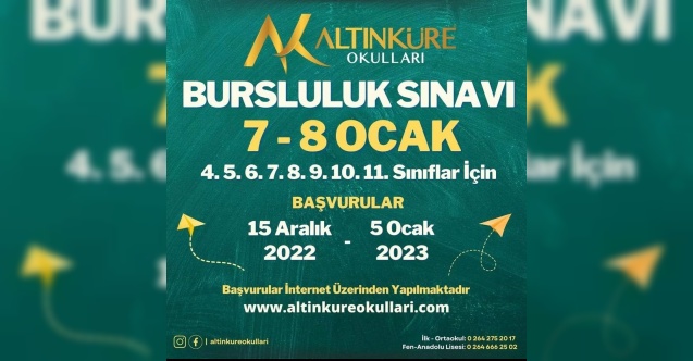 Altınküre Okulları’nda bursluluk sınavı