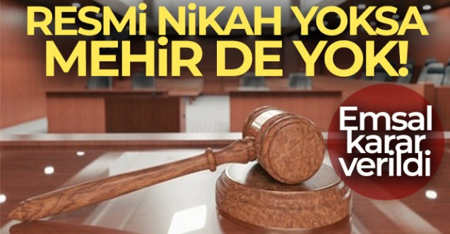 Yargıtay'dan emsal 'Mehir' kararı