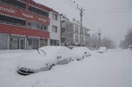 Varto’da kar yağışı