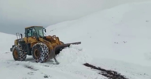 Siirt’te yoğun kar yağışı nedeniyle köy yolları ulaşıma kapandı