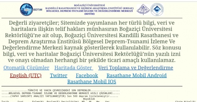 Gönen’de 4,1 büyüklüğünde deprem