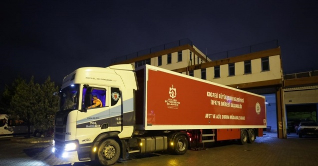 Kocaeli Büyükşehir afet bölgesinde