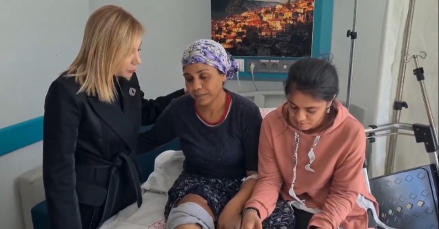 AK Parti Muğla Milletvekili Gökcan, Muğla’da tedavi gören depremzedeler ile bir araya geldi