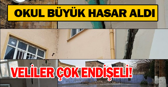 Şanlıurfa'da 'az hasarlı' raporu verilen Okul tehlike saçıyor: Veliler endişeli