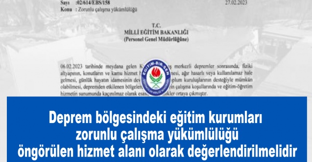 EBS'den MEB'e düzenleme talebi