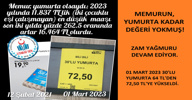 MEMURUN YUMURTA KADAR DEĞERİ YOKMUŞ!