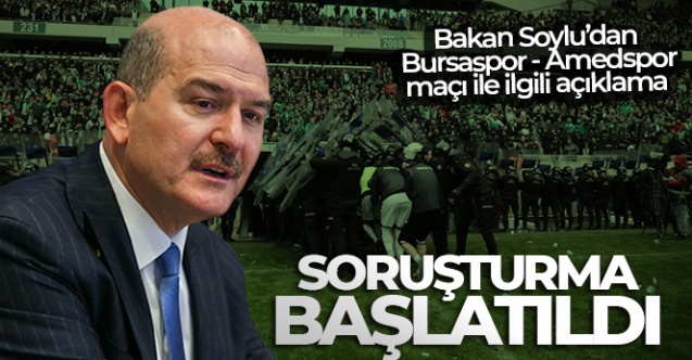 Bursaspor-Amedspor Maçına Soruşturma Başlatıldı