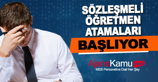 Sözleşmeli Öğretmenler Dikkat! Başvurular Başlıyor