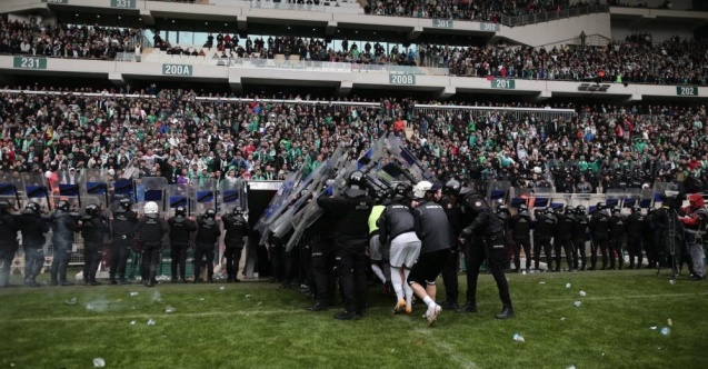 Bursaspor-Amed Sportif Faaliyetler maçı sonrası 7 kişi gözaltına alındı