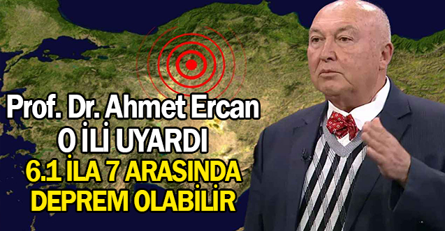 Prof. Dr. Ahmet Ercan olası deprem için orayı işaret etti: '6.2 ile 7 büyüklüğünde...'