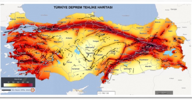 "Türkiye Deprem Tehlike Haritası" güncellenmeli"