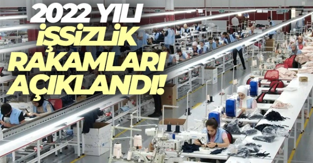 2022 yılı işsizlik rakamları açıklandı