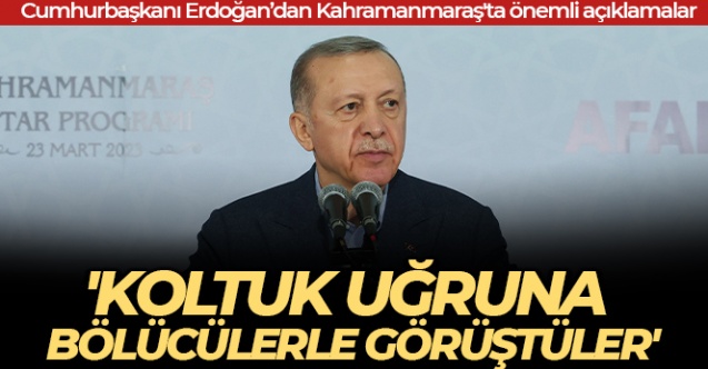 "Koltuk Uğruna Bölücülerle Görüştüler"