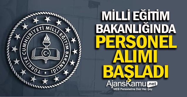 MEB Personel Alımı Başvuruları Başladı