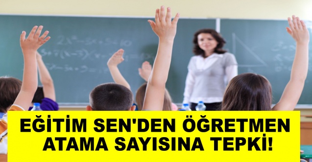 Eğitim Sen'den Öğretmen atama sayısına Tepki!