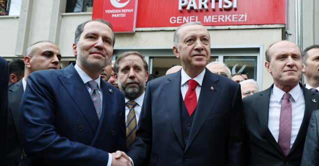 Cumhurbaşkanı Erdoğan, Yeniden Refah Partisi’ni ziyaret etti