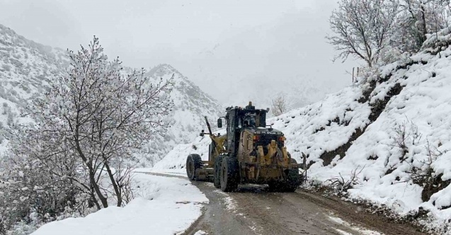 Çatak’ta kar yağışı