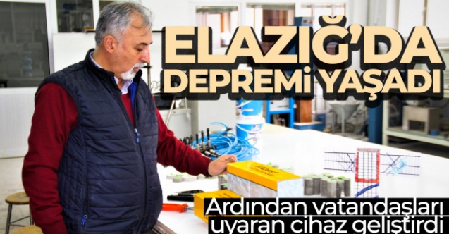Yaşadıkları depremlerin ardından vatandaşları uyaran cihaz geliştirdiler