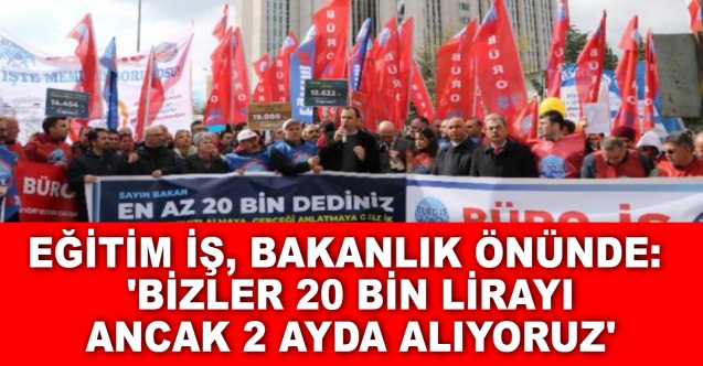 Eğitim-İş Öğretmenlere Laf Eden Maliye Bakanını Protesto Etti