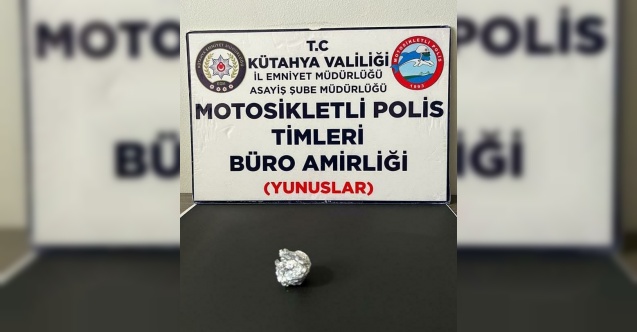 Kütahya’da yoklama kaçağı şahsın üzerinde uyuşturucu bulundu