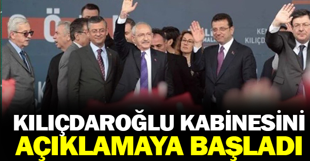 Kılıçdaroğlu'nun Kabinesi Belli Olmaya Başladı
