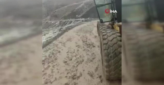 Siirt’te sağanak heyelana neden oldu