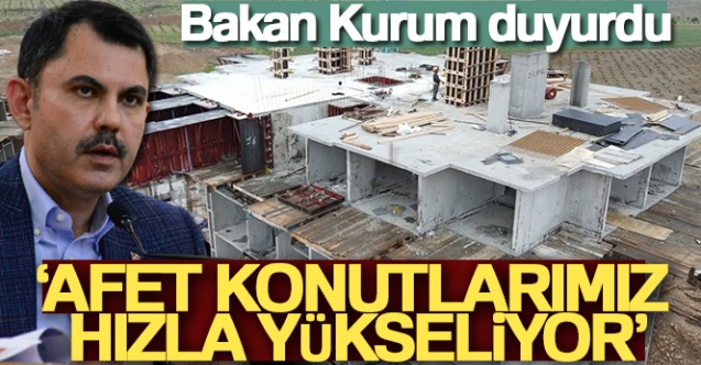 Bakan Kurum: “Asrın felaketinden, 15 gün sonra ilk sözleşmeleri imzaladık”
