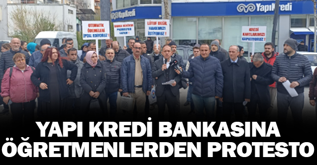 Öğretmenler Bu Sefer Bankayı Protesto Etti