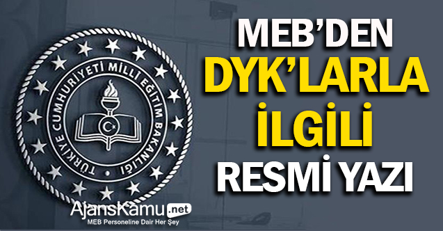 MEB'den DYK Konulu Resmi Yazı
