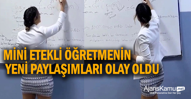 Mini Etekli KPSS Öğretmeni Fidan Atalay'dan Yeni Paylaşımlar Geldi