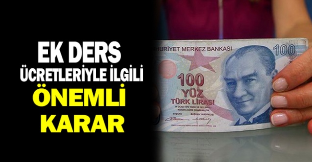 Ek Derslerle İlgili Önemli Karar