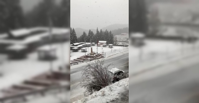 Ilgaz Dağı'nda nisan ayında kar sürprizi