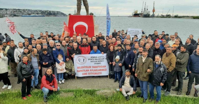 Samsun’da olta balıkçılarından "kıyılarda hukuksuzluk" tepkisi