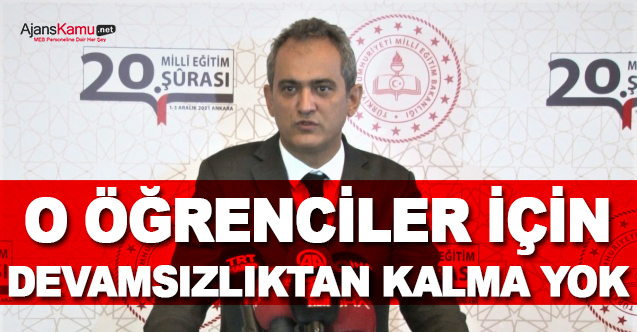 Milli Eğitim Bakanı Mahmut Özer duyurdu: O öğrenciler için devamsızlık affı geldi.