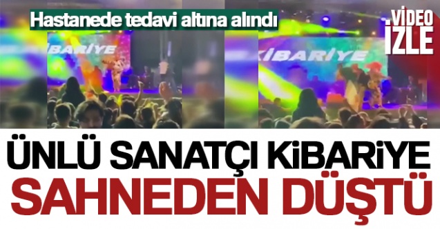 Ünlü sanatçı Kibariye sahneden düştü... O anlar kamerada