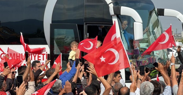 Cumhurbaşkanı Erdoğan’a Hatay’da sevgi seli