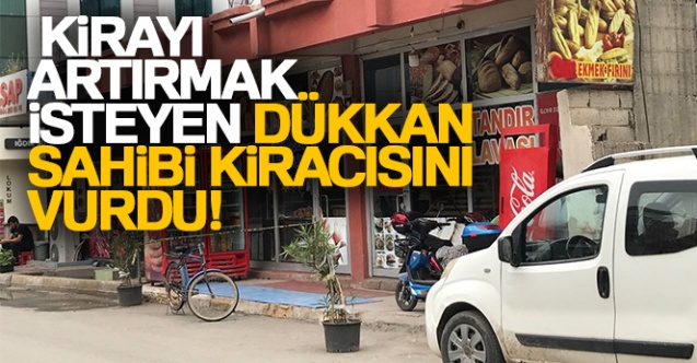 Kirayı artırmak isteyen dükkan sahibi, kiracısını vurdu