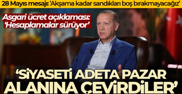 Cumhurbaşkanı Erdoğan'dan Asgari Ücret İle İlgili Flaş Açıklama