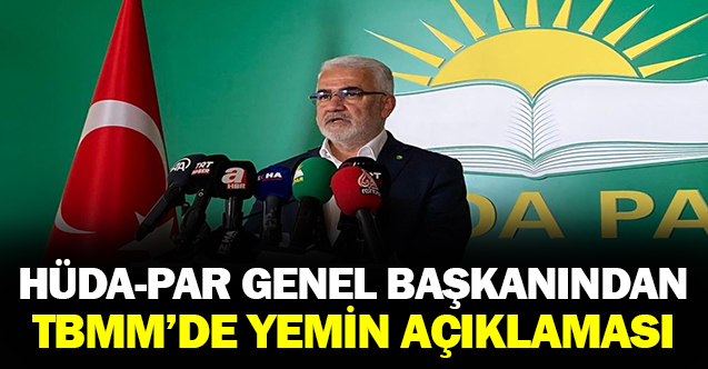 HÜDAPAR Genel Başkanı Zekeriya Yapıcıoğlu'ndan flaş yemin açıklaması