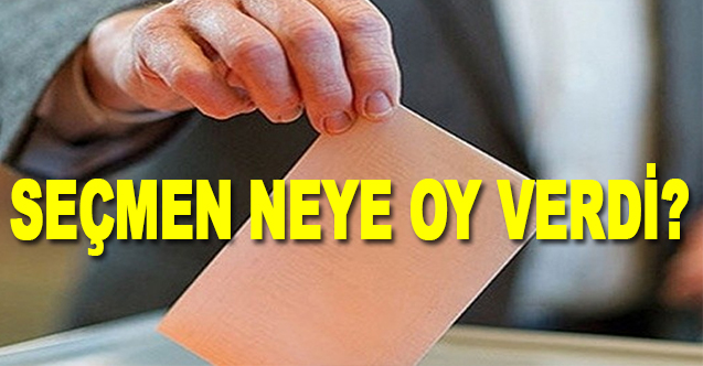 Seçmen neye oy verdi?